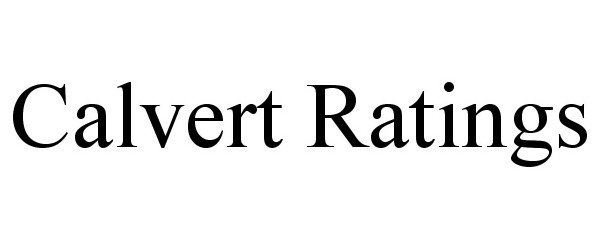  CALVERT RATINGS