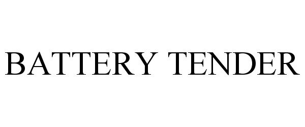 Trademark Logo BATTERY TENDER