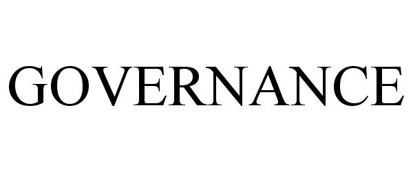 Trademark Logo GOVERNANCE