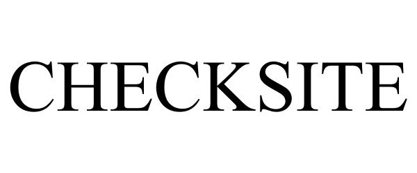 Trademark Logo CHECKSITE