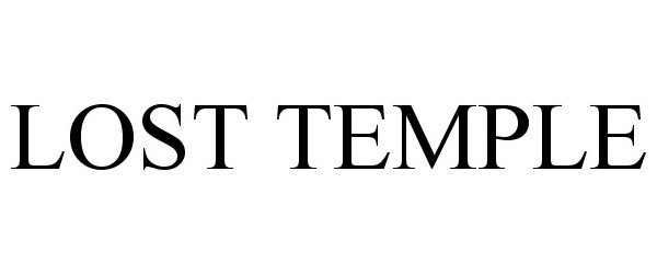 Trademark Logo LOST TEMPLE