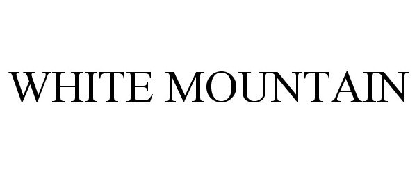 Trademark Logo WHITE MOUNTAIN