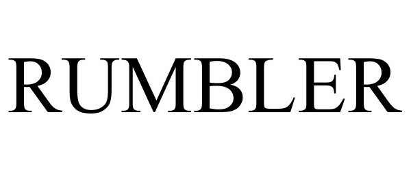Trademark Logo RUMBLER