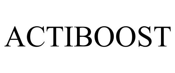 Trademark Logo ACTIBOOST