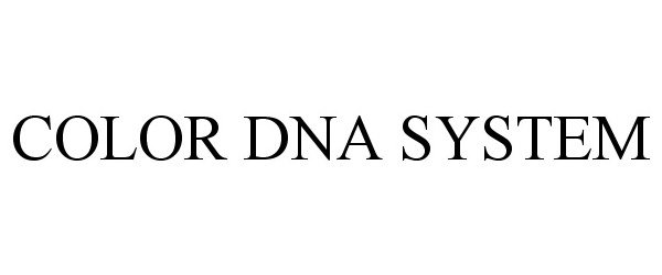  COLOR DNA SYSTEM