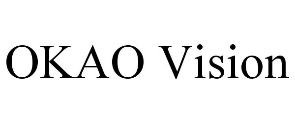 Trademark Logo OKAO VISION