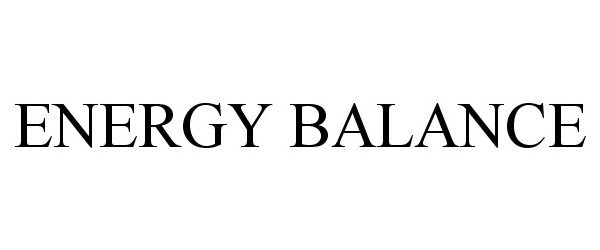  ENERGY BALANCE