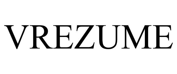 Trademark Logo VREZUME