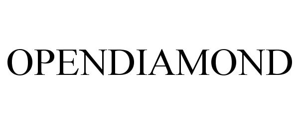 Trademark Logo OPENDIAMOND