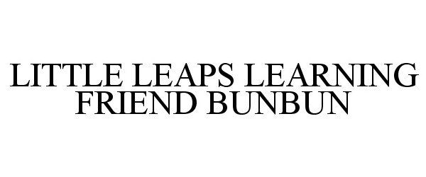  LITTLE LEAPS LEARNING FRIEND BUNBUN