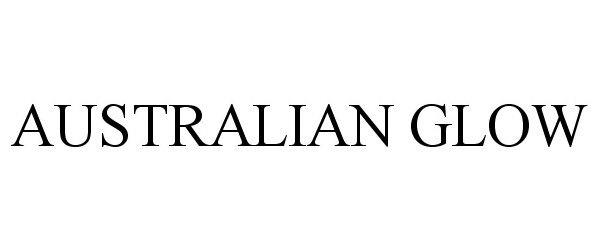 Trademark Logo AUSTRALIAN GLOW