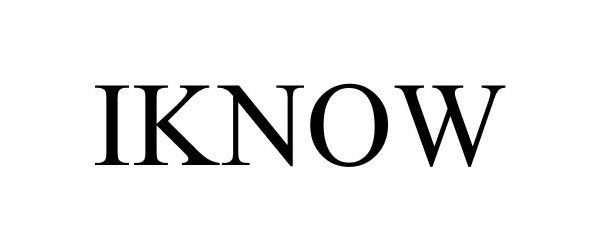 Trademark Logo IKNOW