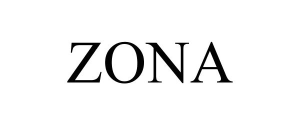 Trademark Logo ZONA