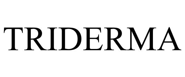 Trademark Logo TRIDERMA