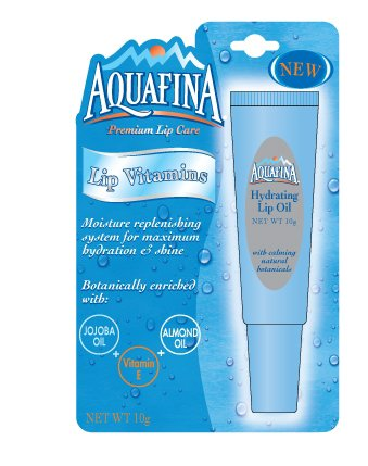  AQUAFINA LIP VITAMINS PREMIUM LIP CARE MOISTURE REPLENISHING SYSTEM FOR MAXIMUM HYDRATION &amp; SHINE BOTANICALLY ENRICHED WITH: