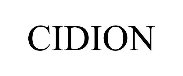Trademark Logo CIDION