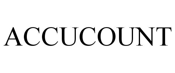 Trademark Logo ACCUCOUNT