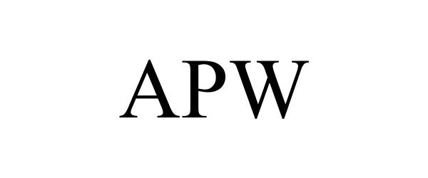 Trademark Logo APW