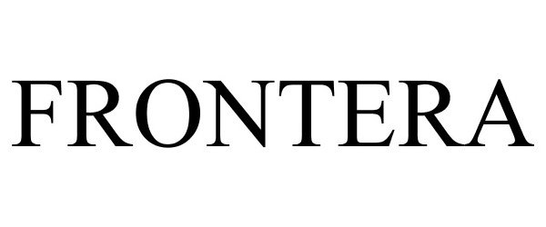 Trademark Logo FRONTERA