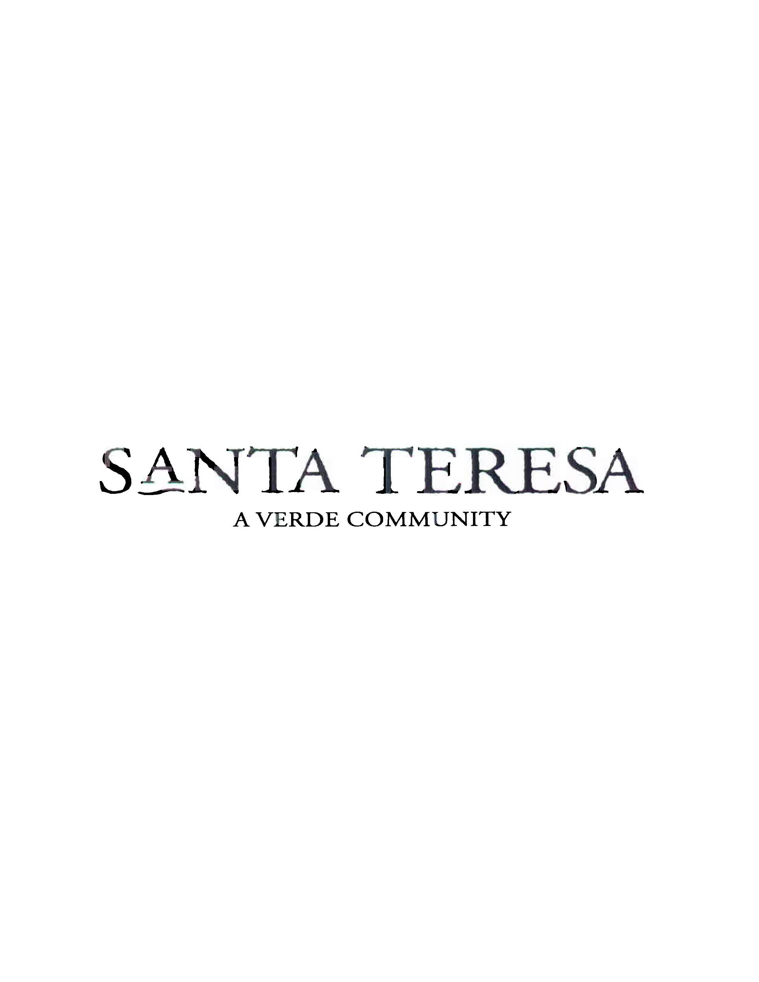  SANTA TERESA A VERDE COMMUNITY