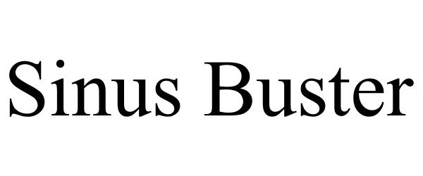 Trademark Logo SINUS BUSTER