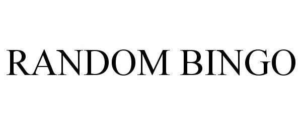 Trademark Logo RANDOM BINGO