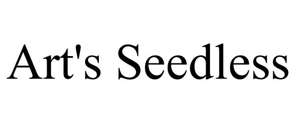 Trademark Logo ART'S SEEDLESS