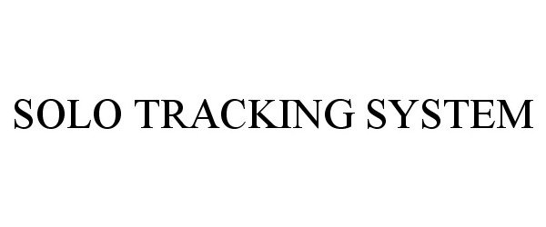  SOLO TRACKING SYSTEM