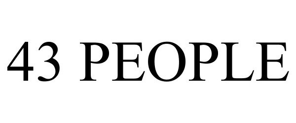 Trademark Logo 43 PEOPLE