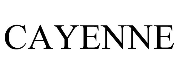 Trademark Logo CAYENNE