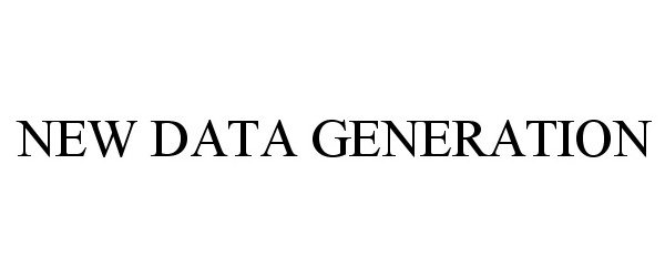  NEW DATA GENERATION