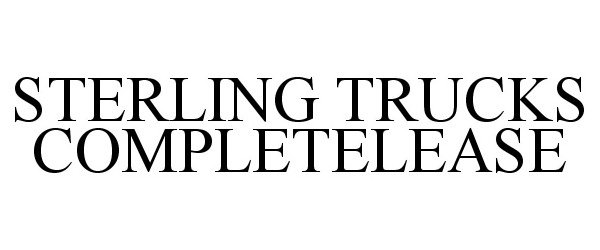 Trademark Logo STERLING TRUCKS COMPLETELEASE