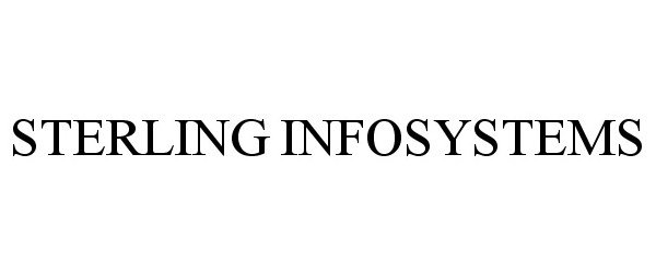  STERLING INFOSYSTEMS