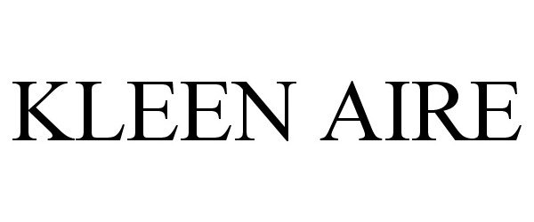 Trademark Logo KLEEN AIRE