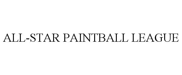  ALL-STAR PAINTBALL LEAGUE