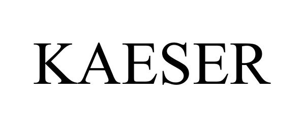 Trademark Logo KAESER