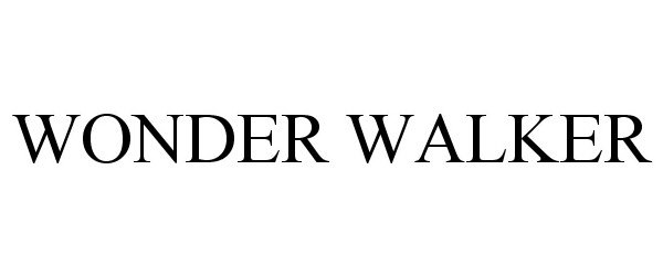 Trademark Logo WONDER WALKER