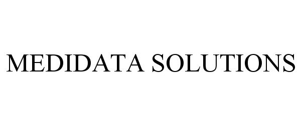  MEDIDATA SOLUTIONS