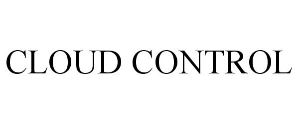 Trademark Logo CLOUD CONTROL