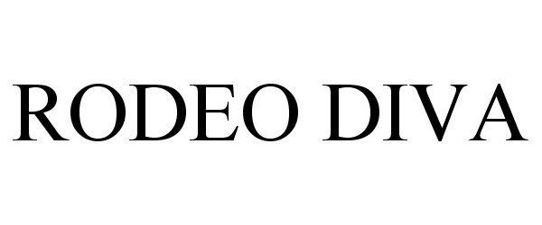 Trademark Logo RODEO DIVA