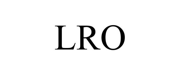 Trademark Logo LRO