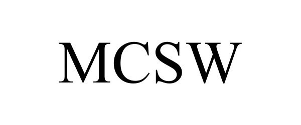Trademark Logo MCSW