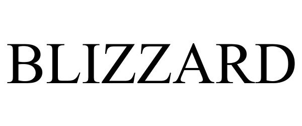 Trademark Logo BLIZZARD