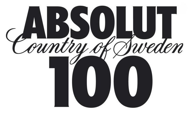  ABSOLUT COUNTRY OF SWEDEN 100