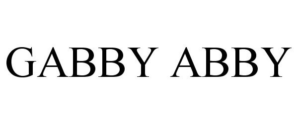  GABBY ABBY
