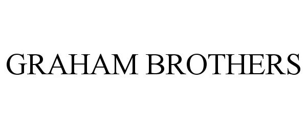 Trademark Logo GRAHAM BROTHERS