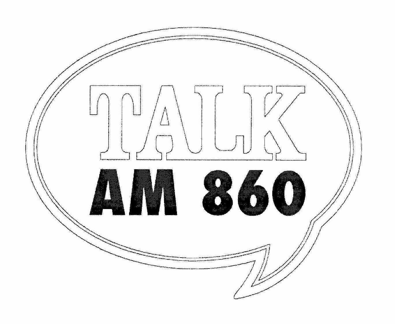 Trademark Logo TALK AM 860