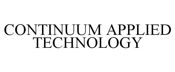  CONTINUUM APPLIED TECHNOLOGY