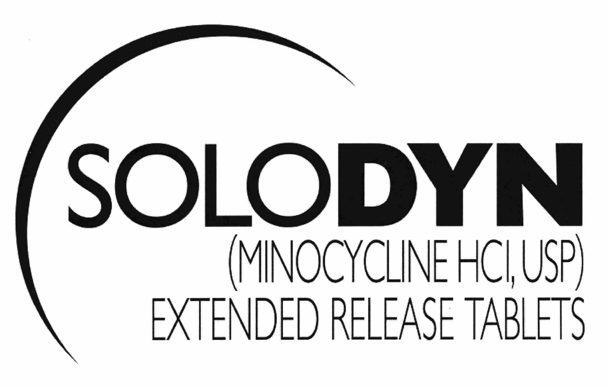  SOLODYN (MINOCYCLINE HCI, USP) EXTENDED RELEASE TABLETS
