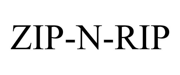 Trademark Logo ZIP-N-RIP